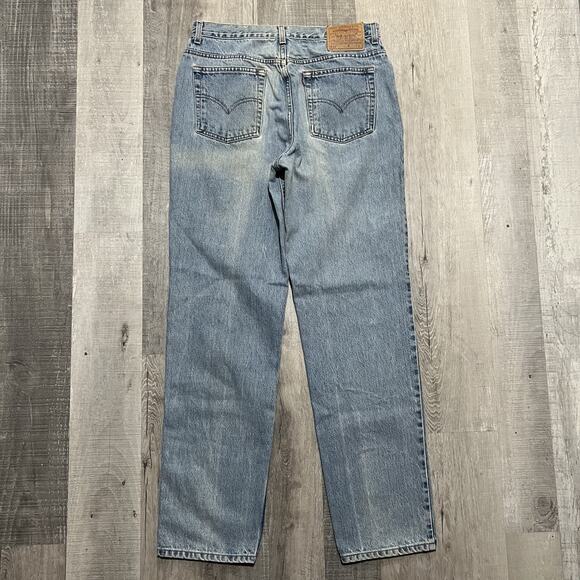 VTG Levis 512 Womens Faded Jeans 90s Slim Fit Straight Leg Denim Size 32x32 - Picture 2 of 6